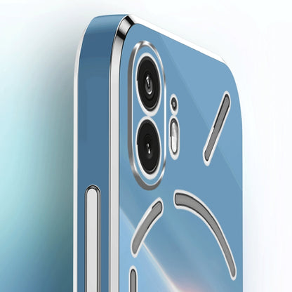 For Nothing Phone 2 XINLI Straight Edge 6D Electroplate TPU Phone Case(White) - Nothing Cases by XINLI | Online Shopping UK | buy2fix