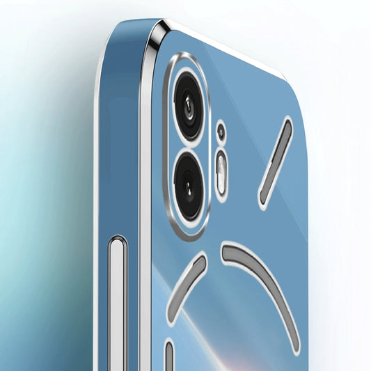 For Nothing Phone 2 XINLI Straight Edge 6D Electroplate TPU Phone Case with Ring Holder(Mint Green) - More Brand by XINLI | Online Shopping UK | buy2fix