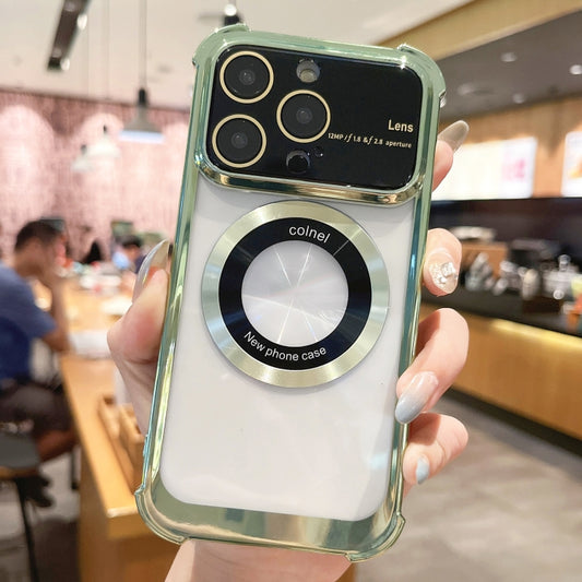 For iPhone 11 Pro MagSafe Shockproof TPU Phone Case with Lens Film(Green) - iPhone 11 Pro Cases by buy2fix | Online Shopping UK | buy2fix