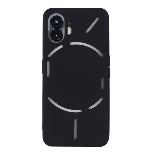 For Nothing Phone 2 Solid Color Liquid Silicone Dropproof Full Coverage Phone Case(Black) - Nothing Cases by buy2fix | Online Shopping UK | buy2fix