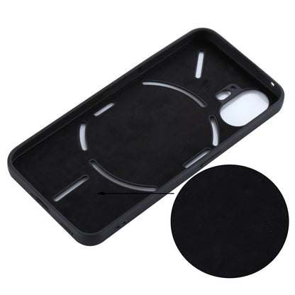 For Nothing Phone 2 Solid Color Liquid Silicone Dropproof Full Coverage Phone Case(Black) - Nothing Cases by buy2fix | Online Shopping UK | buy2fix