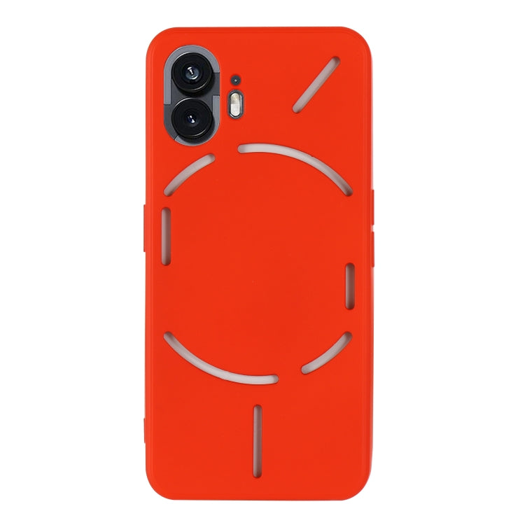 For Nothing Phone 2 Solid Color Liquid Silicone Dropproof Full Coverage Phone Case(Red) by buy2fix