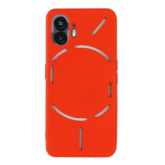 For Nothing Phone 2 Solid Color Liquid Silicone Dropproof Full Coverage Phone Case(Red) - Nothing Cases by buy2fix | Online Shopping UK | buy2fix