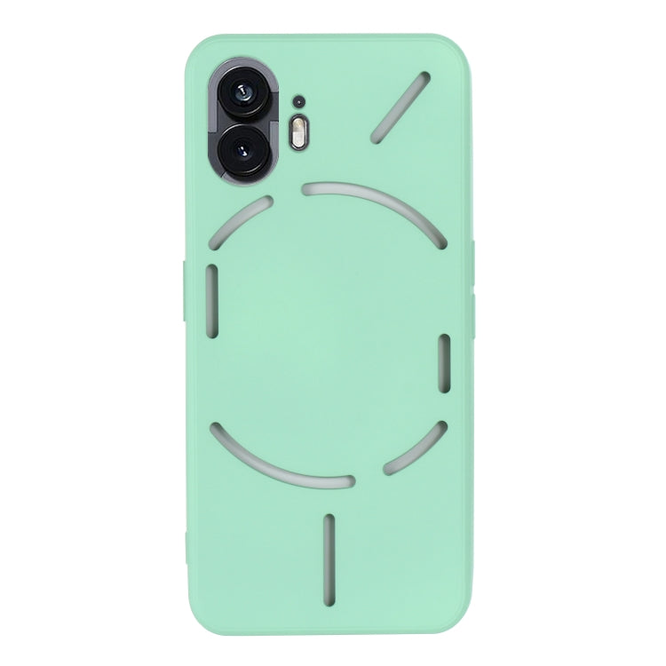 For Nothing Phone 2 Solid Color Liquid Silicone Dropproof Full Coverage Phone Case(Green) - Nothing Cases by buy2fix | Online Shopping UK | buy2fix