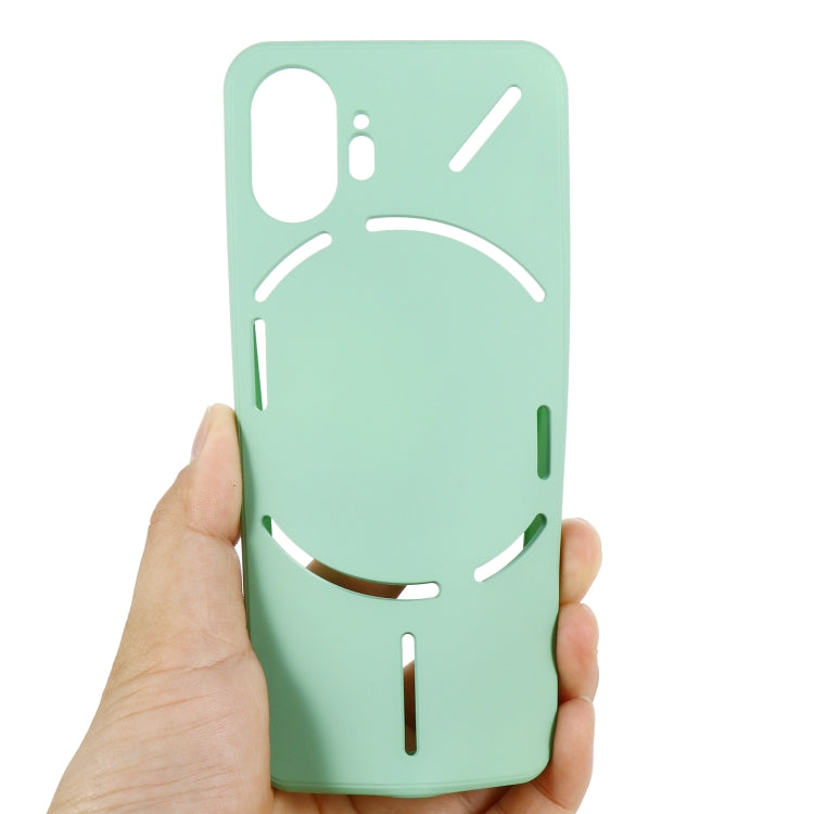 For Nothing Phone 2 Solid Color Liquid Silicone Dropproof Full Coverage Phone Case(Green) - Nothing Cases by buy2fix | Online Shopping UK | buy2fix