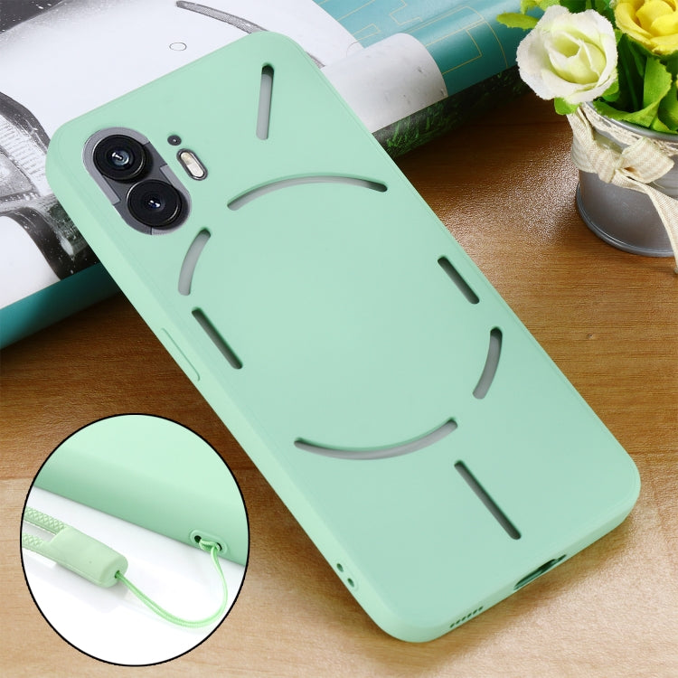 For Nothing Phone 2 Solid Color Liquid Silicone Dropproof Full Coverage Phone Case(Green) - Nothing Cases by buy2fix | Online Shopping UK | buy2fix