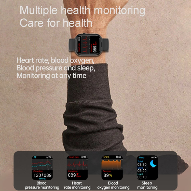 X8S 1.8 inch Screen 2 in 1 TWS Earphone Smart Watch, Support Bluetooth Call / Heart Rate / Blood Oxygen Monitoring(Black) by buy2fix