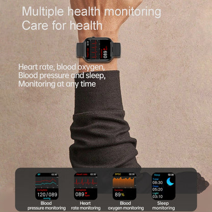 X8S 1.8 inch Screen 2 in 1 TWS Earphone Smart Watch, Support Bluetooth Call / Heart Rate / Blood Oxygen Monitoring(Black) by buy2fix