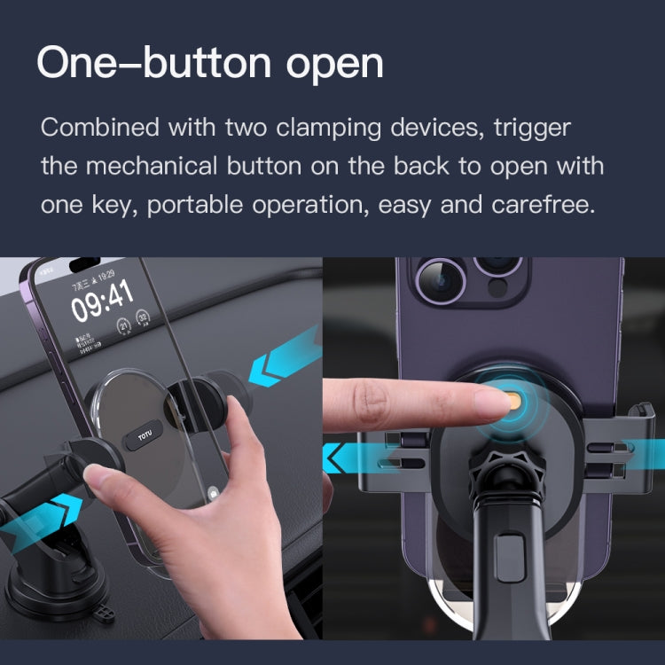 TOTU DCTS-019 Ming Series Car Holder, Suction Cup Version(Translucent Black) - Universal Car Holders by TOTUDESIGN | Online Shopping UK | buy2fix