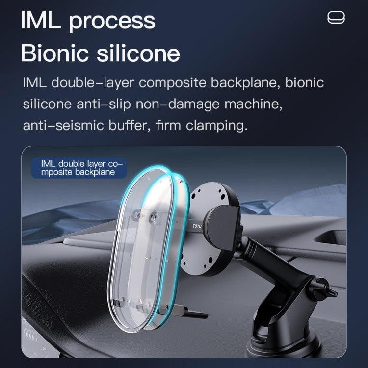 TOTU DCTS-019 Ming Series Car Holder, Suction Cup Version(Translucent Black) - Universal Car Holders by TOTUDESIGN | Online Shopping UK | buy2fix