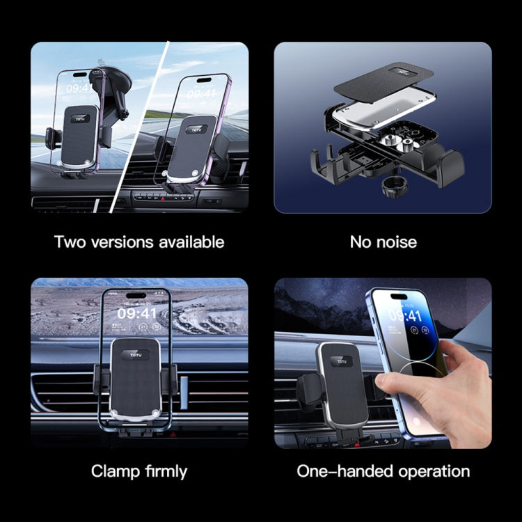 TOTU CH-5 One-Touch Locking Car Holder, Suction Cup Version(Black) - Universal Car Holders by TOTUDESIGN | Online Shopping UK | buy2fix