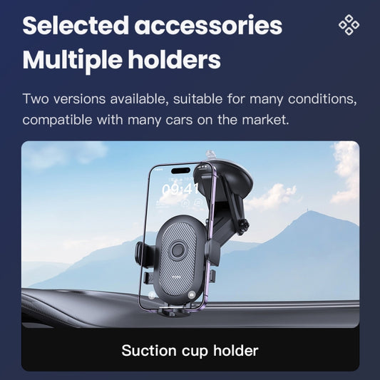 TOTU CH-3 Series One-Touch Locking Car Holder, Suction Cup Version(Black) - Universal Car Holders by TOTUDESIGN | Online Shopping UK | buy2fix