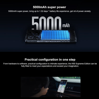 Xiaomi Redmi K60 Ultra 5G, 16GB+256GB, 6.67 inch MIUI 14 Mediatek Dimensity 9200+ Octa Core up to 3.35GHz, NFC, Network: 5G(Black) by Xiaomi