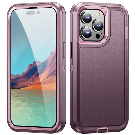 For iPhone 15 Pro Max Life Waterproof Rugged Phone Case(Purple + Pink) - iPhone 15 Pro Max Cases by buy2fix | Online Shopping UK | buy2fix