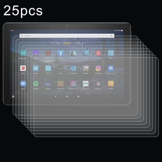 For Amazon Fire HD10 2023 / 2021 25pcs 9H 0.3mm Explosion-proof Tempered Glass Film