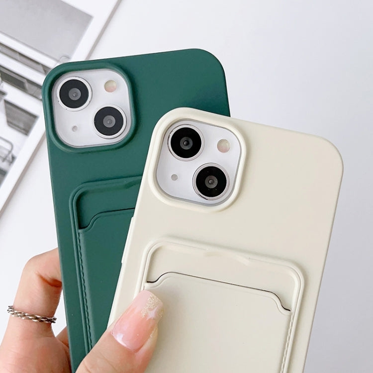 For iPhone 15 Pro Max Crossbody Lanyard Elastic Silicone Card Holder Phone Case(Dark Green) - iPhone 15 Pro Max Cases by buy2fix | Online Shopping UK | buy2fix