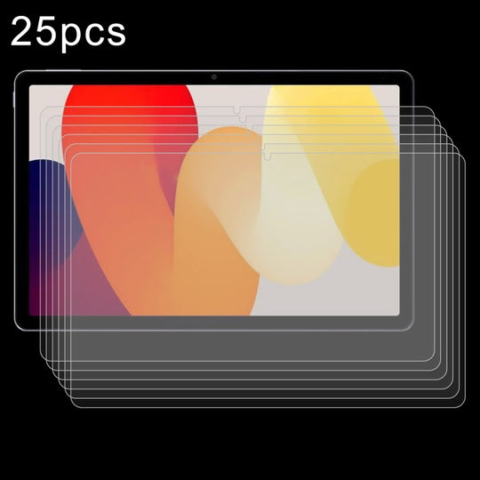For Xiaomi Redmi Pad SE 25 PCS/Pack 9H 0.3mm Explosion-proof Tempered Glass Film