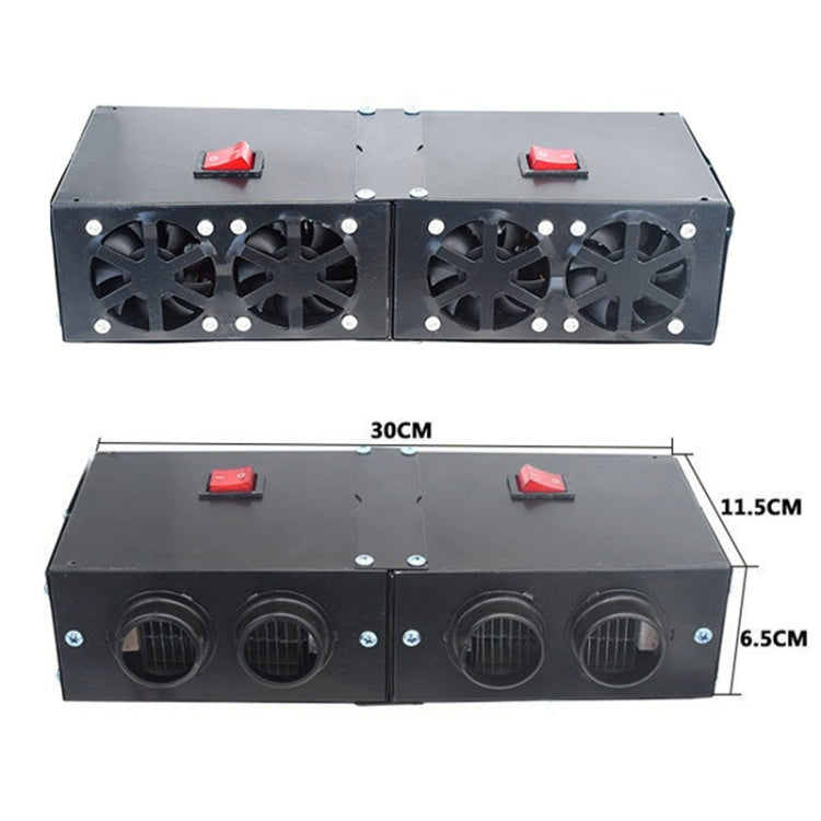 Car 500W High-power Electric Heater Defroster, Specification:24V 4-hole - Heating & Fans by buy2fix | Online Shopping UK | buy2fix