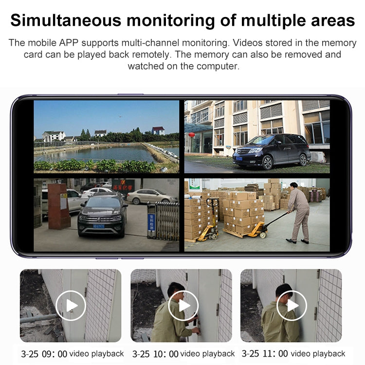 DF-3HBJ 8MP HD IP66 Waterproof Outdoor WiFi IP Camera Support Dual Light Full Color, Plug:US Plug by buy2fix