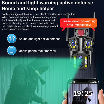 DF-3HBJ 8MP HD IP66 Waterproof Outdoor WiFi IP Camera Support Dual Light Full Color, Plug:EU Plug by buy2fix