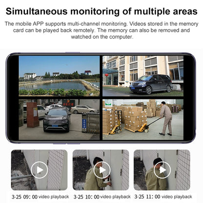 DF-3HBJ 8MP HD IP66 Waterproof Outdoor WiFi IP Camera Support HD Night Vision, Plug:EU Plug by buy2fix