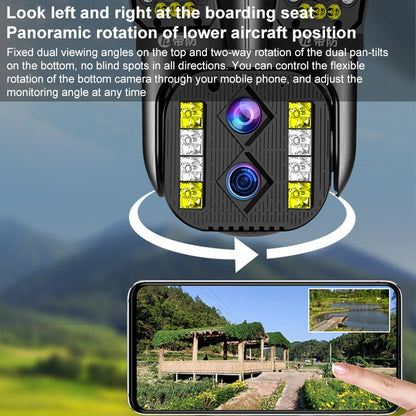 DF-3HBJ 8MP HD IP66 Waterproof Outdoor WiFi IP Camera Support Dual Light Source / Outside Lamp, Plug:EU Plug by buy2fix