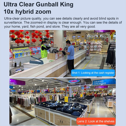 DF-3HBJ 8MP HD IP66 Waterproof Outdoor WiFi IP Camera Support Dual Light Source / Outside Lamp, Plug:UK Plug by buy2fix