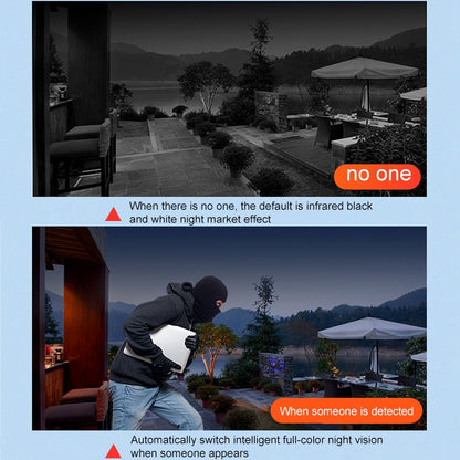 DF-3HBJ 8MP HD IP66 Waterproof Outdoor WiFi IP Camera Support Dual Light Source / Outside Lamp, Plug:EU Plug by buy2fix