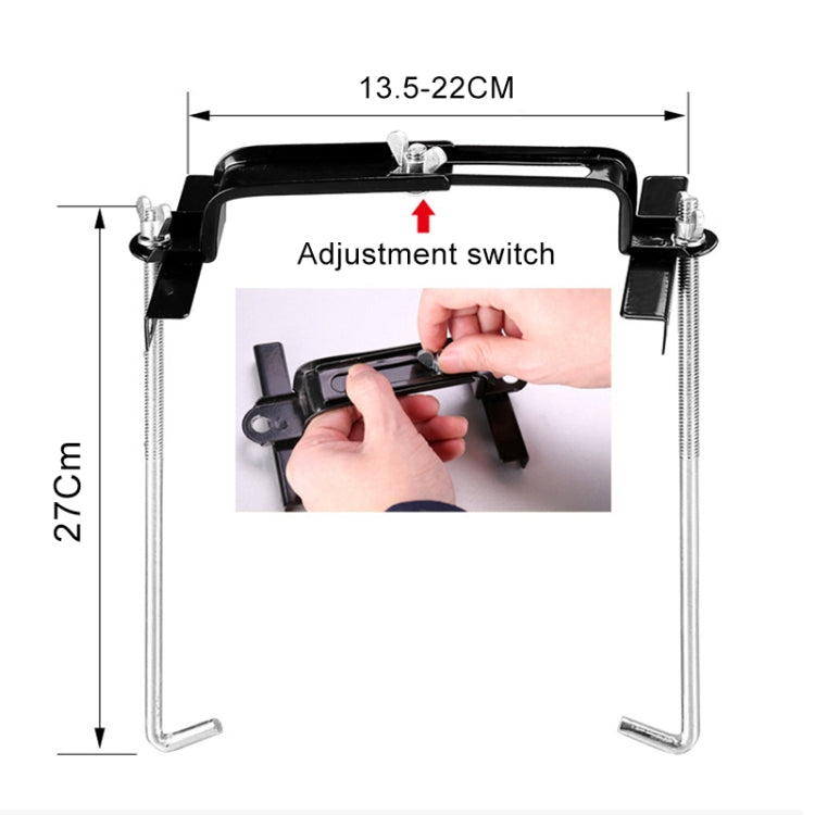 Car Universal Battery Bracket Adjustable Battery Fixed Holder + Base Tray, Size:34.5cm Base + 27cm Bracket - Engine Fittings by buy2fix | Online Shopping UK | buy2fix