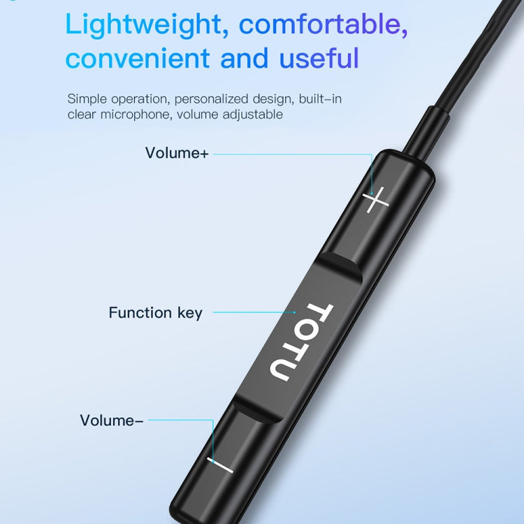 TOTU EP-3 In-Ear Wired Earphone Cable Length:1.2m, Plug Type:USB-C / Type-C(Black) - Type-C Earphone by TOTUDESIGN | Online Shopping UK | buy2fix