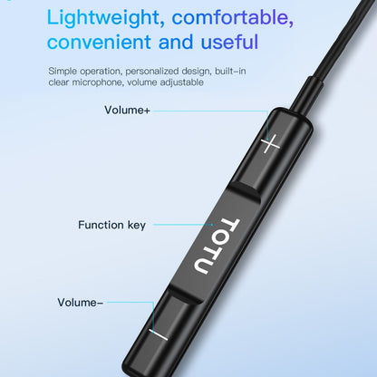 TOTU EP-3 In-Ear Wired Earphone Cable Length:1.2m, Plug Type:USB-C / Type-C(Black) - Type-C Earphone by TOTUDESIGN | Online Shopping UK | buy2fix