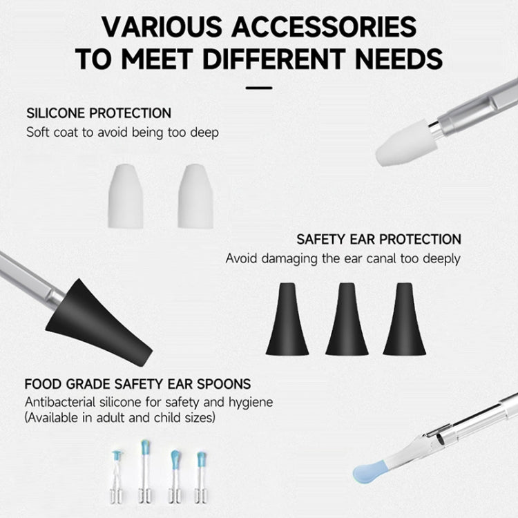 C02 Visible Ear Spoon with 4.5 inch Sreen by buy2fix