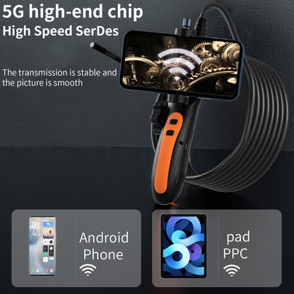 F180 8mm Lens 360 degree Free Spins Automotive Repair Endoscope, Spec:1m Soft Tube by buy2fix