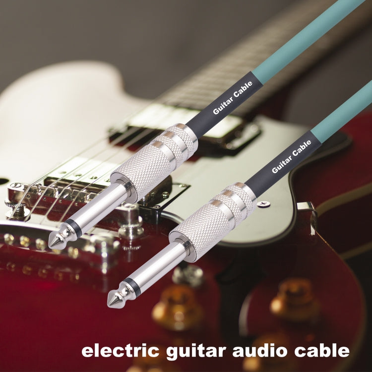 3045GR Mono 6.35mm Plug Male to Male Electric Guitar Audio Cable, Length:1.8m by buy2fix