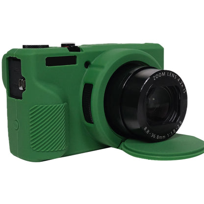 For Canon PowerShot G7 X Mark III / G7X3 Soft Silicone Protective Case with Lens Cover(Green) by buy2fix