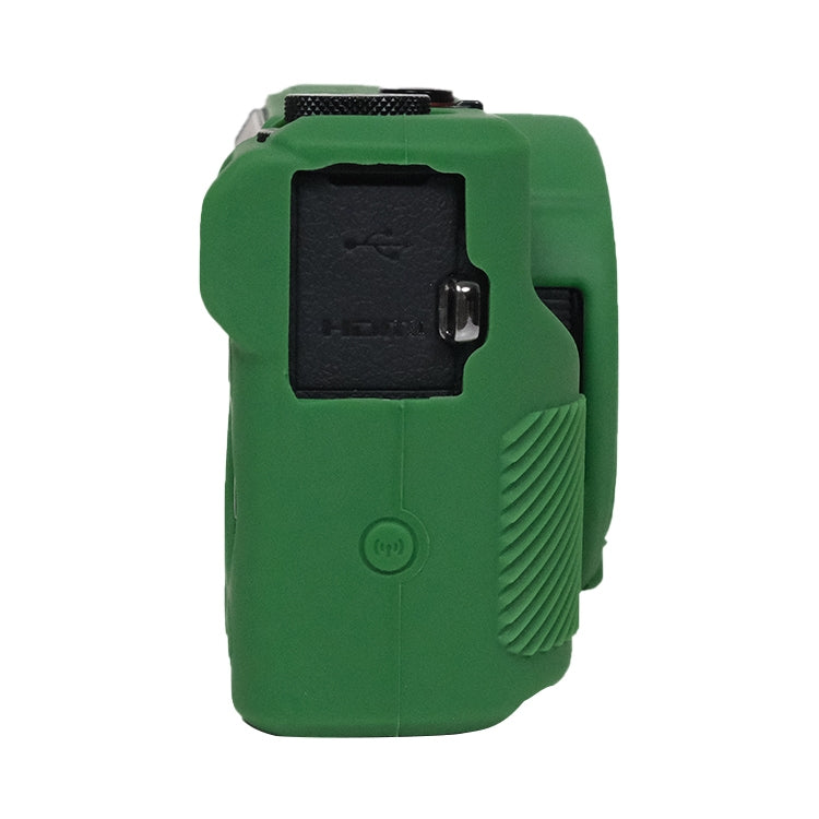 For Canon PowerShot G7 X Mark III / G7X3 Soft Silicone Protective Case with Lens Cover(Green) by buy2fix