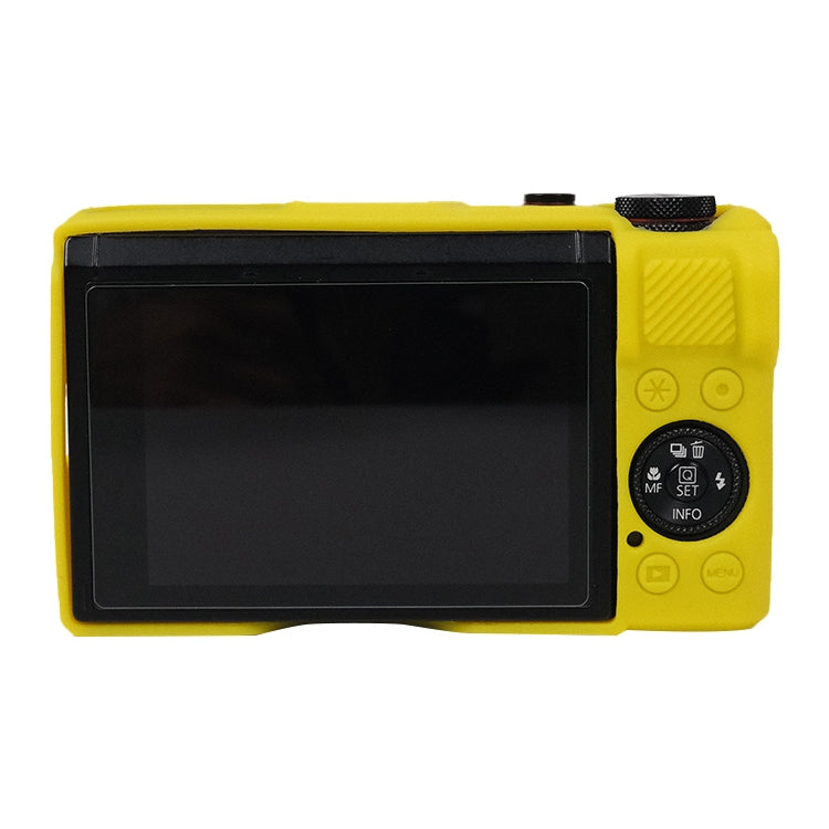 For Canon PowerShot G7 X Mark III / G7X3 Soft Silicone Protective Case with Lens Cover(Yellow) by buy2fix