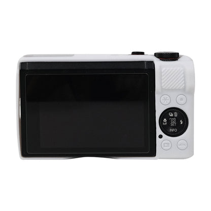 For Canon PowerShot G7 X Mark III / G7X3 Soft Silicone Protective Case with Lens Cover(White) by buy2fix