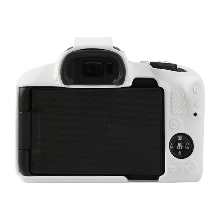 For Canon EOS R50 Soft Silicone Protective Case(White) by buy2fix