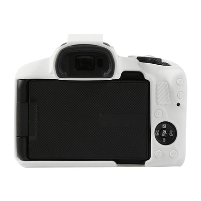 For Canon EOS R50 Soft Silicone Protective Case(White) by buy2fix