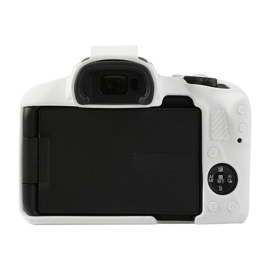 For Canon EOS R50 Soft Silicone Protective Case(White) by buy2fix