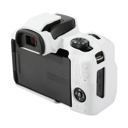 For Canon EOS R50 Soft Silicone Protective Case(White) by buy2fix