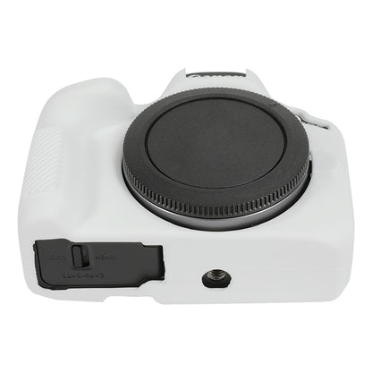 For Canon EOS R50 Soft Silicone Protective Case(White) by buy2fix