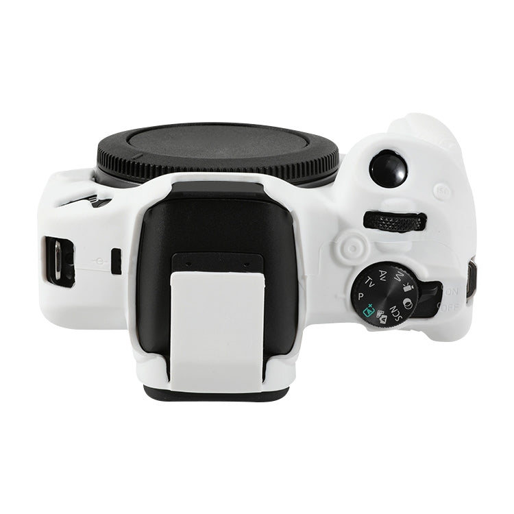 For Canon EOS R50 Soft Silicone Protective Case(White) by buy2fix