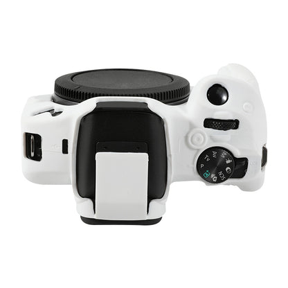 For Canon EOS R50 Soft Silicone Protective Case(White) by buy2fix