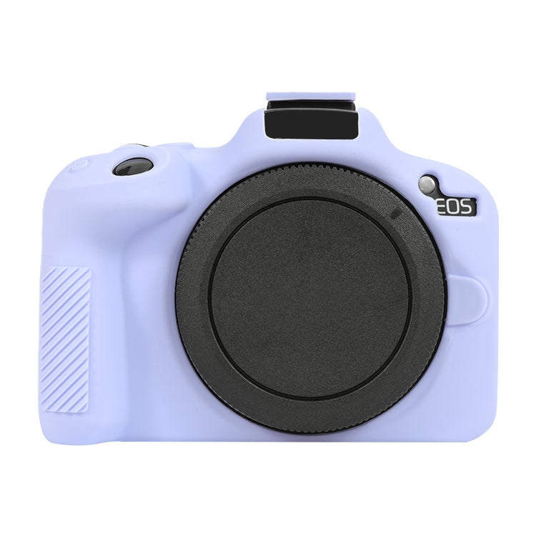 For Canon EOS R50 Soft Silicone Protective Case(Lilac Purple) by buy2fix