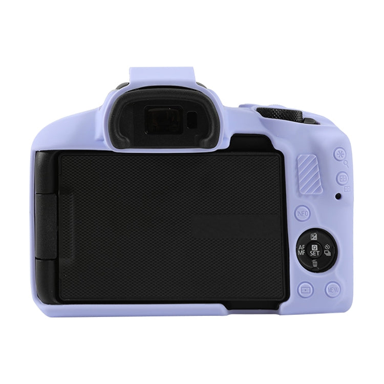 For Canon EOS R50 Soft Silicone Protective Case(Lilac Purple) by buy2fix