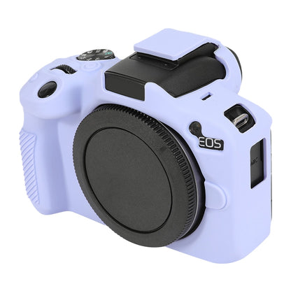For Canon EOS R50 Soft Silicone Protective Case(Lilac Purple) by buy2fix