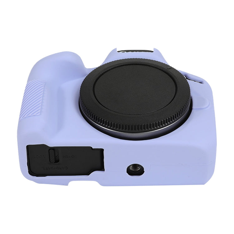 For Canon EOS R50 Soft Silicone Protective Case(Lilac Purple) by buy2fix