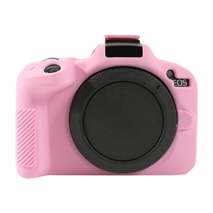 For Canon EOS R50 Soft Silicone Protective Case(Pink) by buy2fix
